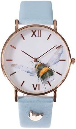 Bee Watch - Blue Leather Strap