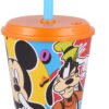 Bicchiere con cannuccia mickey