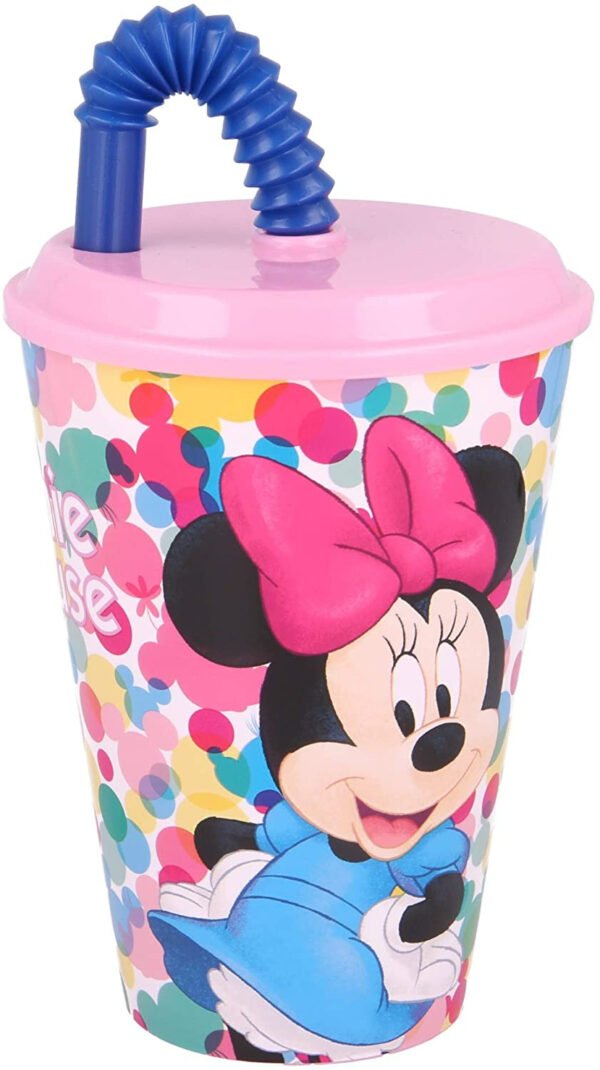 Bicchiere con Cannuccia Minnie