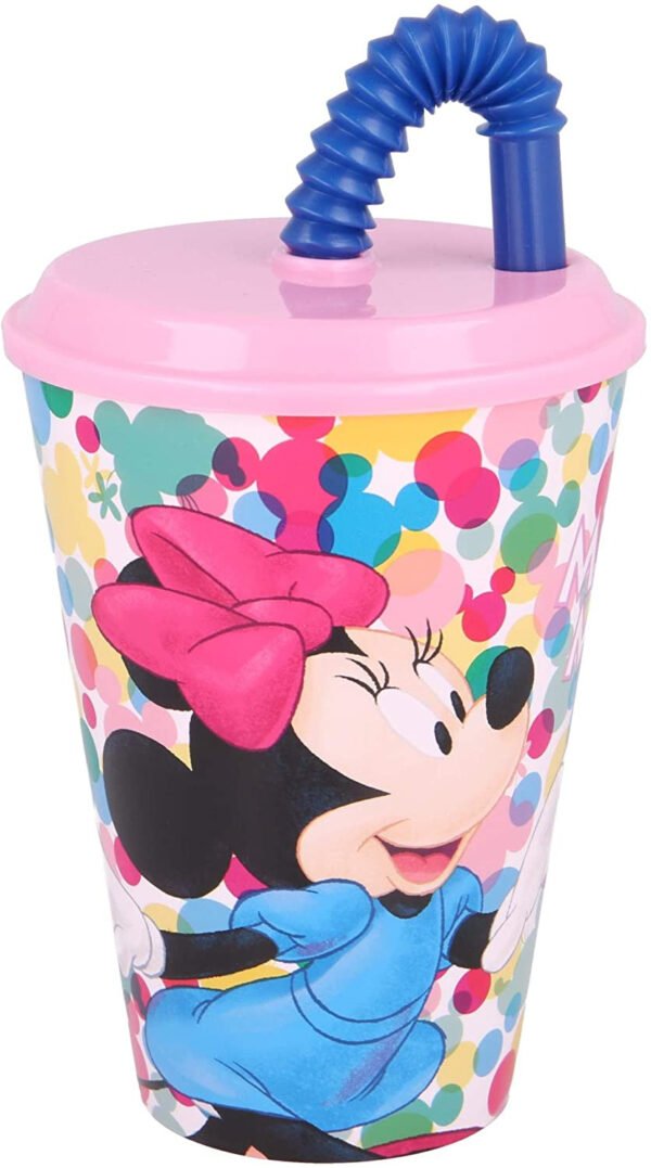 Bicchiere con Cannuccia Minnie