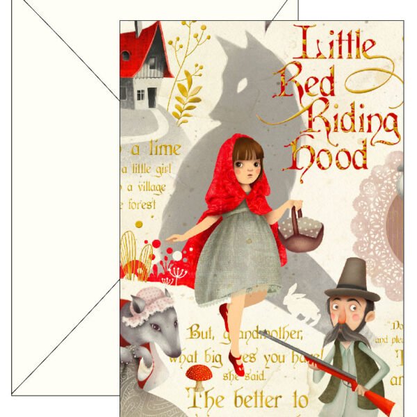 BIGL.CAPPUCCETTO ROSSO CON ORO