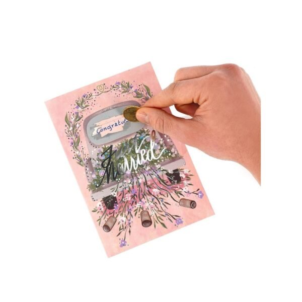 BIGLIETTO D'AUGURI GRATTA E SC -
SCRATCH OFF CARD - JUST MARRIE