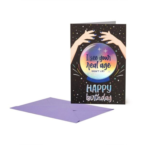 BIGLIETTO D'AUGURI - GREETING
CARD - CRYSTAL BALL
