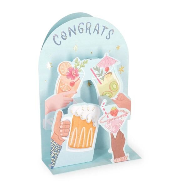 BIGLIETTO POP-UP - POP-UP GREETING CARD - COCKTAIL