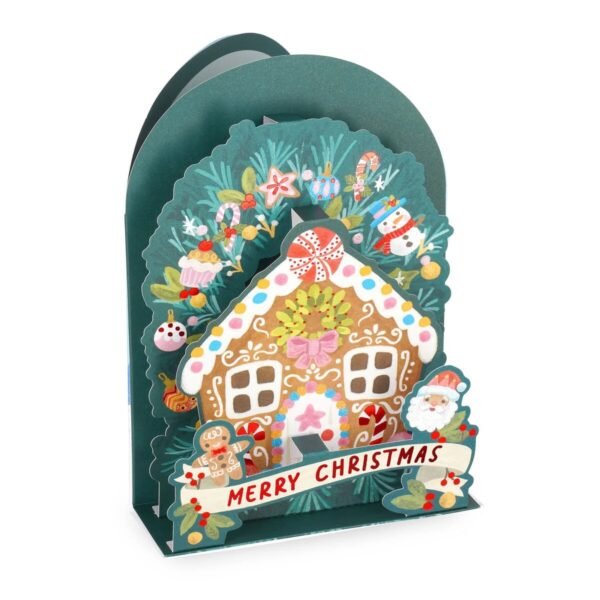 BIGLIETTO POP-UP - POP-UP GREETING CARD - GINGERBREAD HOUSE