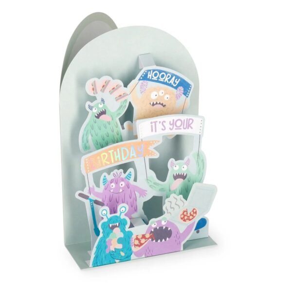 BIGLIETTO POP-UP - POP-UP GREETING CARD - MONSTER
