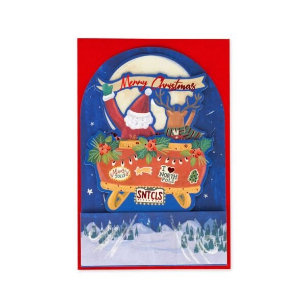 BIGLIETTO POP-UP - POP-UP GREETING CARD - SLEIGH