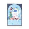 Biglietto pop-up - pop-up greeting card - yeti