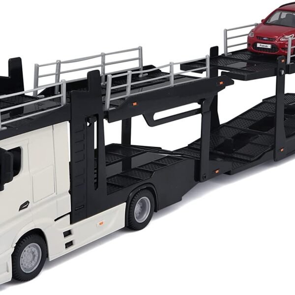 BISARCA CON RIMORCHIO CON AUTO 1:43