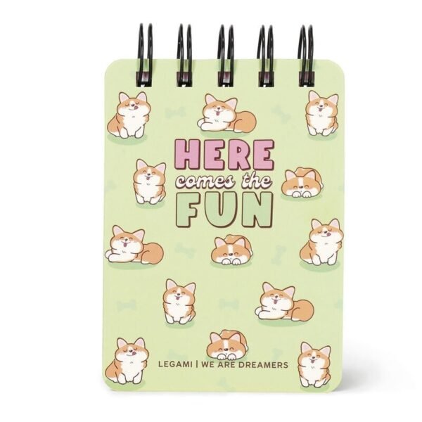 BLOC-NOTES SPIRALATO A
RIGHE - SPIRAL NOTEPAD -
MINI - CORGI