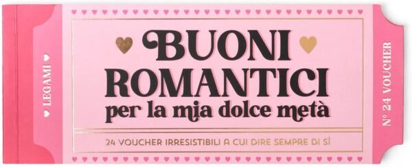 Blocchetto da 24 voucher - gift vouchers - heart