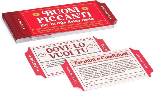 Blocchetto da 24 voucher - sex vouchers - it