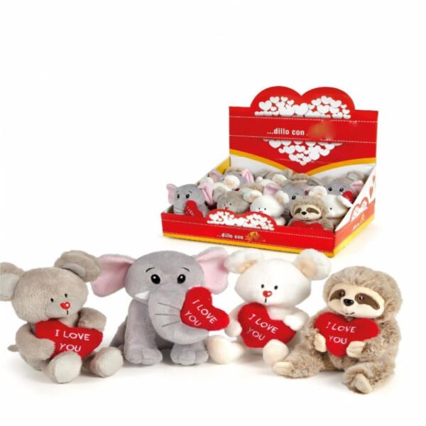 BRADIPO TOPO ELEFANTE H15CM C/CUORE