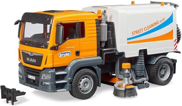 BRUDER CAMION MAN TGS PULIZIA STRADE