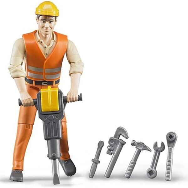 bworld Construction worker with accessories