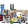bworld Petrol station and car wash + BRUDER Roadster