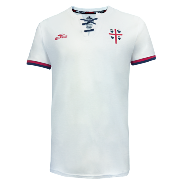 CAGLIARI CALCIO 23/24 &ndash; T-SHIRT FAN SCUDETTO BIANCA 3YS