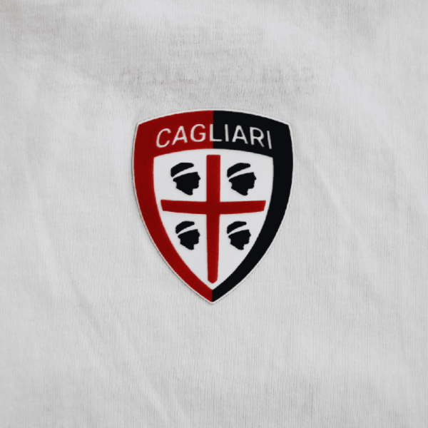 CAGLIARI CALCIO 23/24 &ndash; T-SHIRT FAN WHITE L
