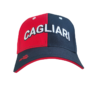 CAGLIARI CALCIO BASEBALL CAP COTTON ROSSO BLU