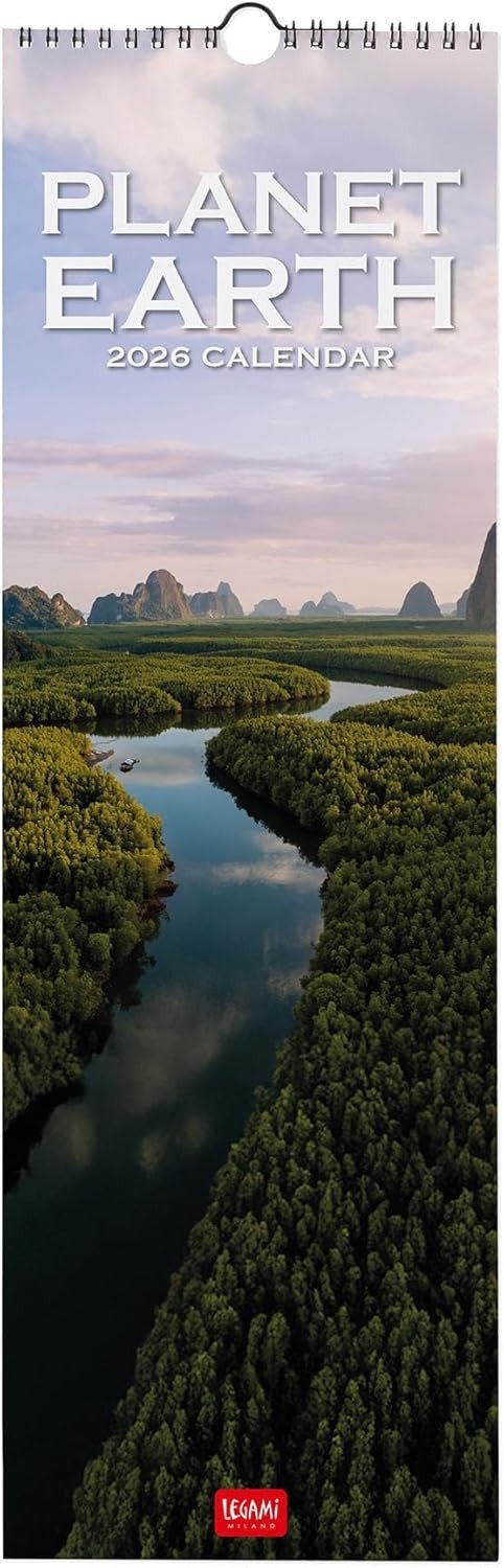 CALENDARI DA PARETE -
2026 WALL CALENDAR -
PLANET EARTH - 16x49 -
LANDSCAPES