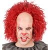 CALOTTA CON CAPELLI ROSSI CREEPY CLOWN VINTAGE in scatola