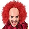 CALOTTA CON CAPELLI ROSSI CREEPY CLOWN VINTAGE in scatola
