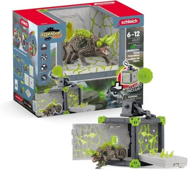 CAMALEONTE DI PIETRA battlecave ELDRADOR creatures SCHLEICH 42677 et&agrave; 6+