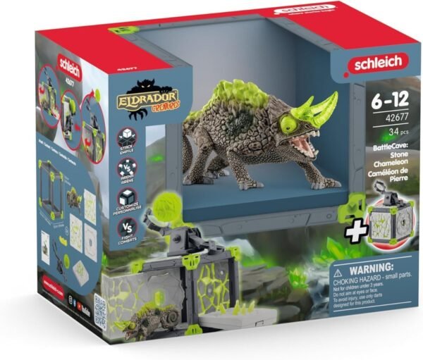 CAMALEONTE DI PIETRA battlecave ELDRADOR creatures SCHLEICH 42677 et&agrave; 6+