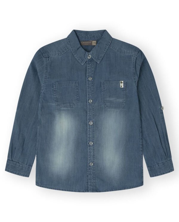 CAMISA WILD - DENIM AZUL -   10Y - 1