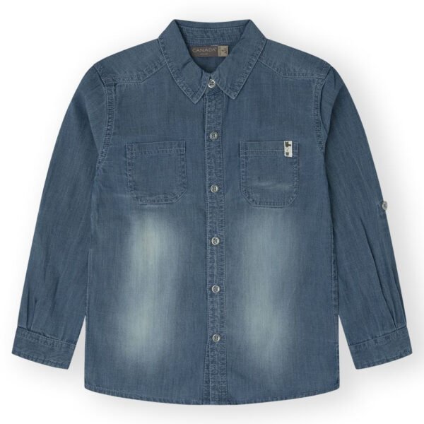 camisa-wild-denim-azul-4y-1.jpg CAMISA WILD - DENIM AZUL - 4Y - 1