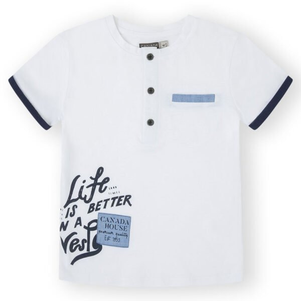CAMISETA LIFE - BLANCO -    4Y - 1