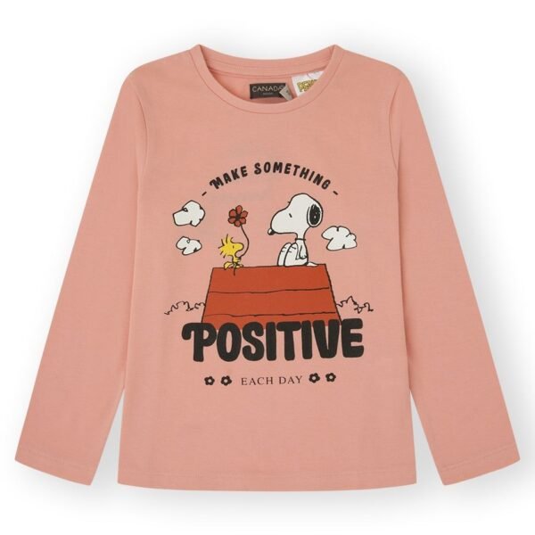 CAMISETA  POSITIVESNOOPY - ROSA -   12M - 1