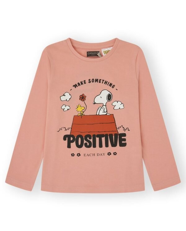 CAMISETA  POSITIVESNOOPY - ROSA -   18M - 1