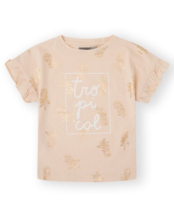 CAMISETA TROPICAL - ROSA -    4Y - 1