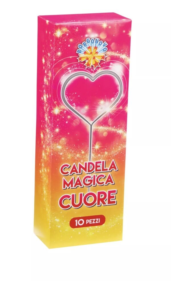 Candela Magica Cuore 10 pz