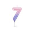Candela per torta - happy birthday candle - pink - 7