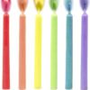 CANDELINE CON FIAMMA COLORATA - PARTY CANDLES WITH COLOURED FLAMES - MULTICOLOR