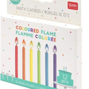 CANDELINE CON FIAMMA COLORATA - PARTY CANDLES WITH COLOURED FLAMES - MULTICOLOR
