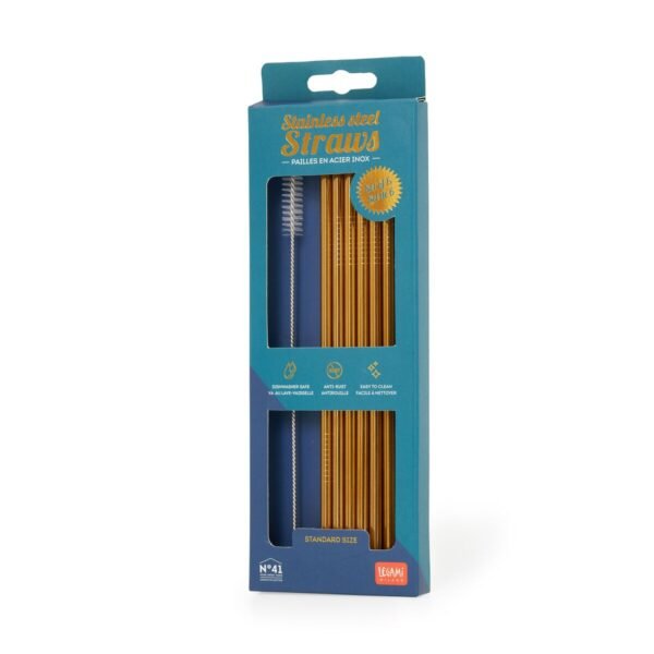 Cannucce in acciaio inox - stainless steel straws - gold