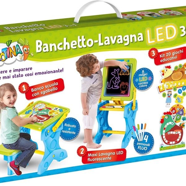 CAROTINA BANCHETTO LED GIOCO E IMPARO 3 IN 1 2022