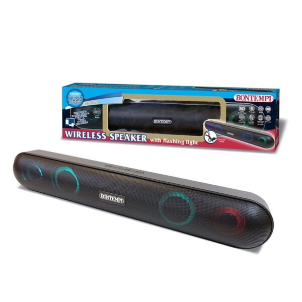 Cassa acustica wireless con effetti luminosi, presa usb e micro USB