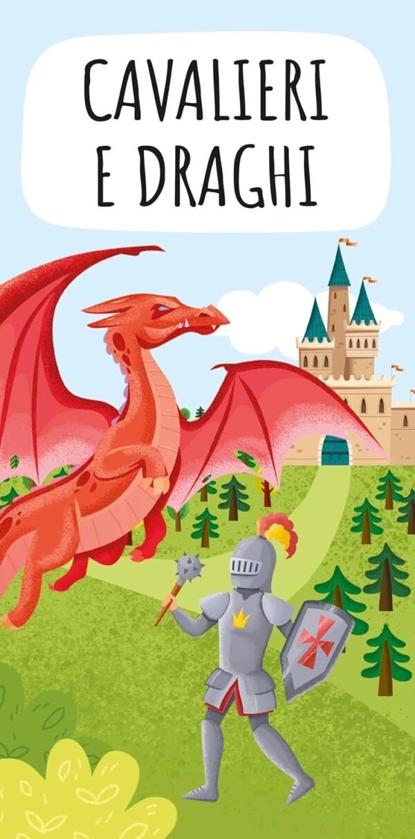Cavalieri e draghi. Libro e puzzle fantasy. Ediz. a colori. Con puzzle sagomato