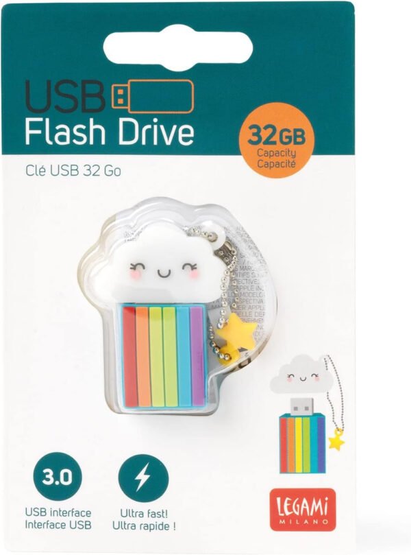 CHIAVETTA USB 32 GB - USB FLASH DRIVE - RAINBOW