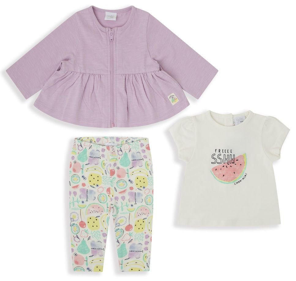 CJTO./A 3 PCS MINIFRUITY - LILA - 12M - 1