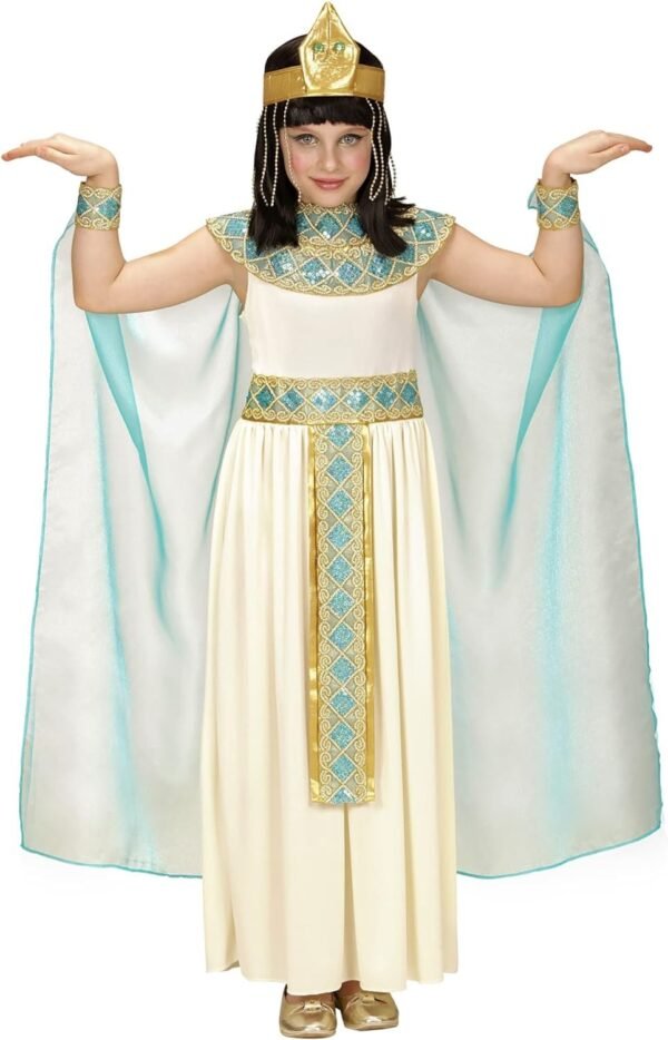 "CLEOPATRA" (vestito con cintura, collare, braccialetti, copricapo, mantello)