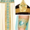 "CLEOPATRA" (vestito con cintura, collare, braccialetti, copricapo, mantello)