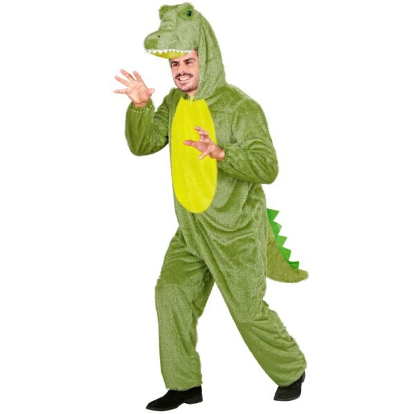 Coccodrillo funny (costume con cappuccio e maschera)