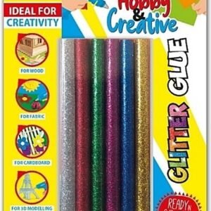 COLLA A CALDO GLITTER E COLORATA IN TUBETTI PER PISTOLA A CALDO
