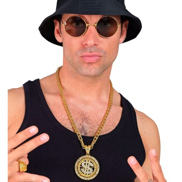 COLLANA DOLLARO STRASS 70 cm