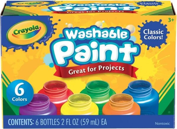 COLORE A TEMPERA LAVABILE SCATOLA 6 COLORI CRAYOLA